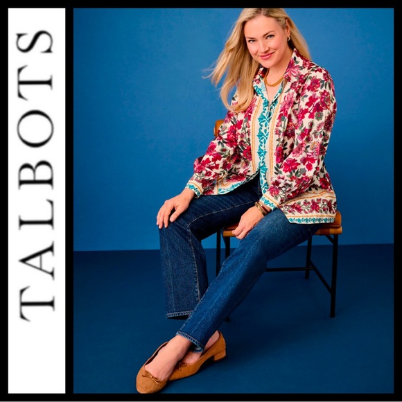 NWOT Talbots Petite Straight Leg Jeans - Picture 4 of 12